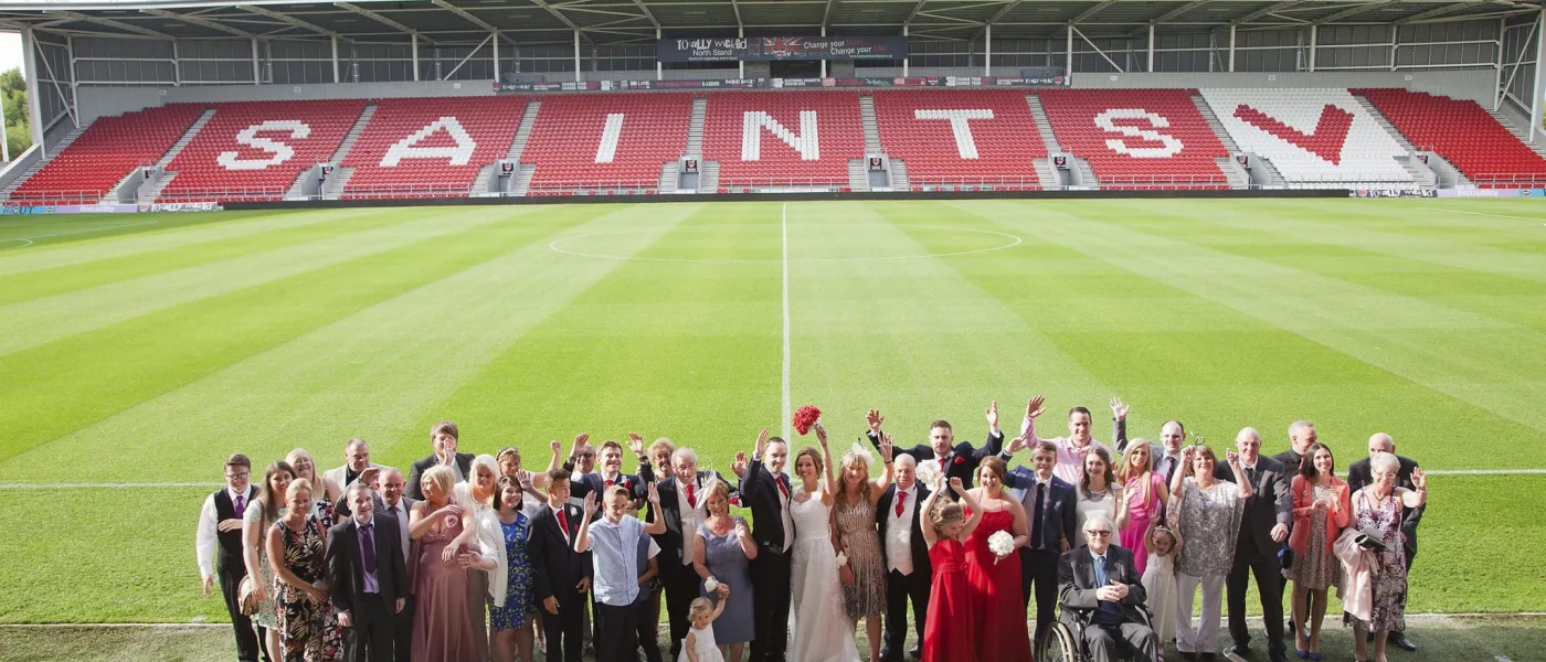 Stadium Wedding Venue In St Helens - BrewDog Stadium. sam sanders photography