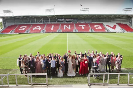 Stadium Wedding Venue In St Helens - BrewDog Stadium. sam sanders photography