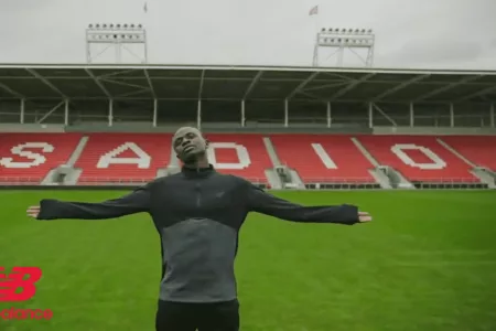 Sadio Mane Product Launch at BrewDog Stadium St Helens