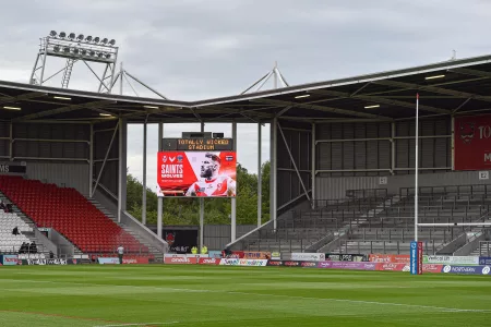 corner of stadium