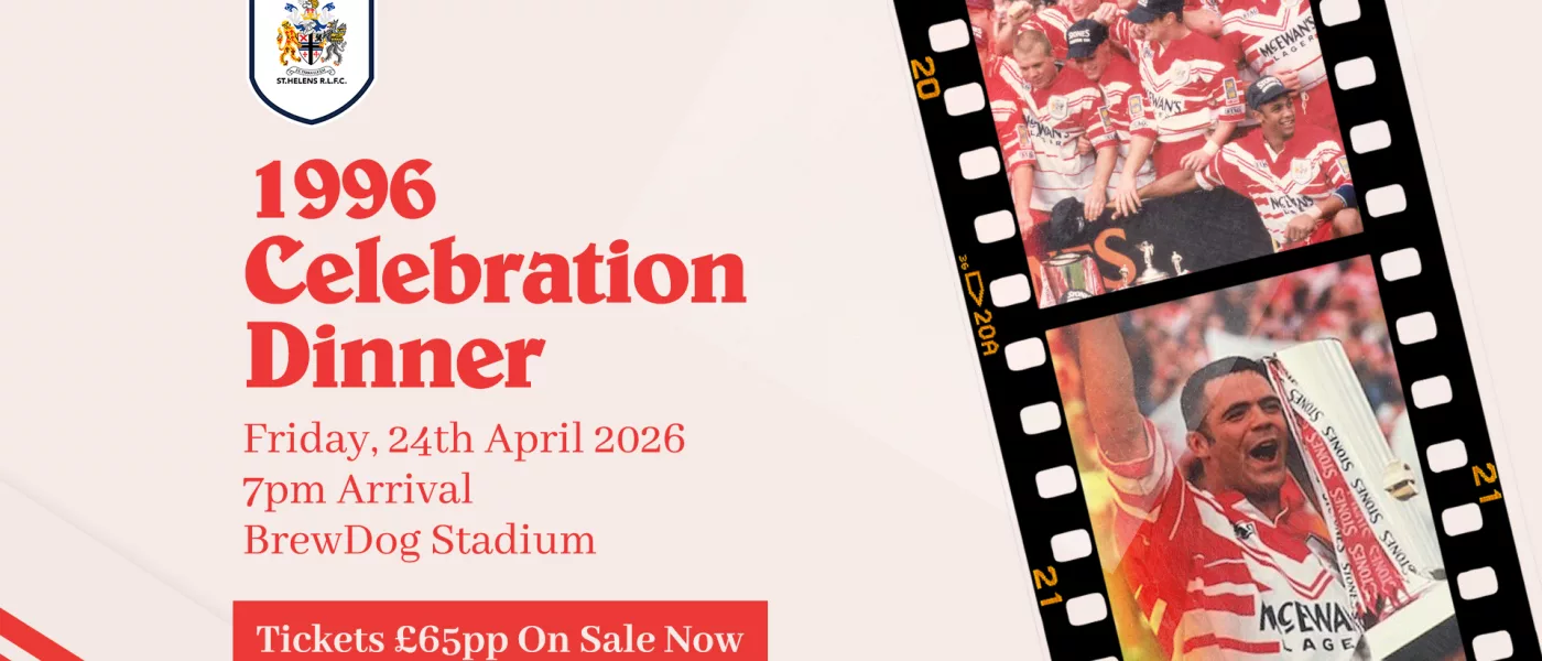 1996 Celebration Dinner on 24 April 2026 at BrewDog Stadium