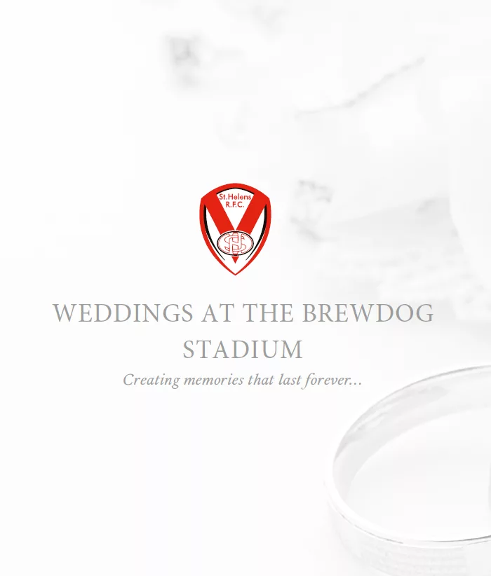 Weddings at the BrewDog Stadium St Helens